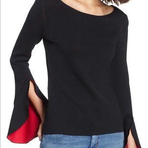 Bailey 44 Nicholi Red Bell Sleeve Top